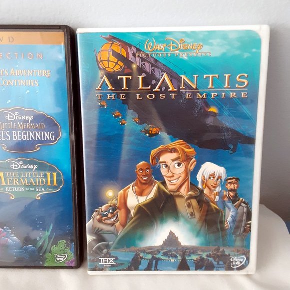Disney DVD Lot of 3; Finding Nemo, The Little Mermaid I & II, Atlantis - Picture 8 of 12